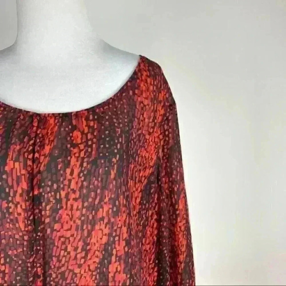 Notations top size L Multicolored peasant sleeve - Picture 2 of 9